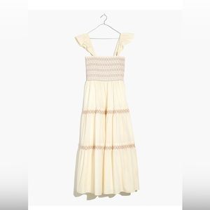 Madewell smocked maxi dress size Small